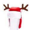 12" Red Adult Christmas Hat W/ Antlers -Halloween Costumes Outlet Store 12 plush red adult christmas hat w antlers
