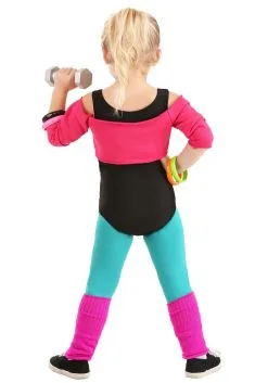 Toddler 80's Workout Girl Costume -Halloween Costumes Outlet Store 80s workout girl alt 3