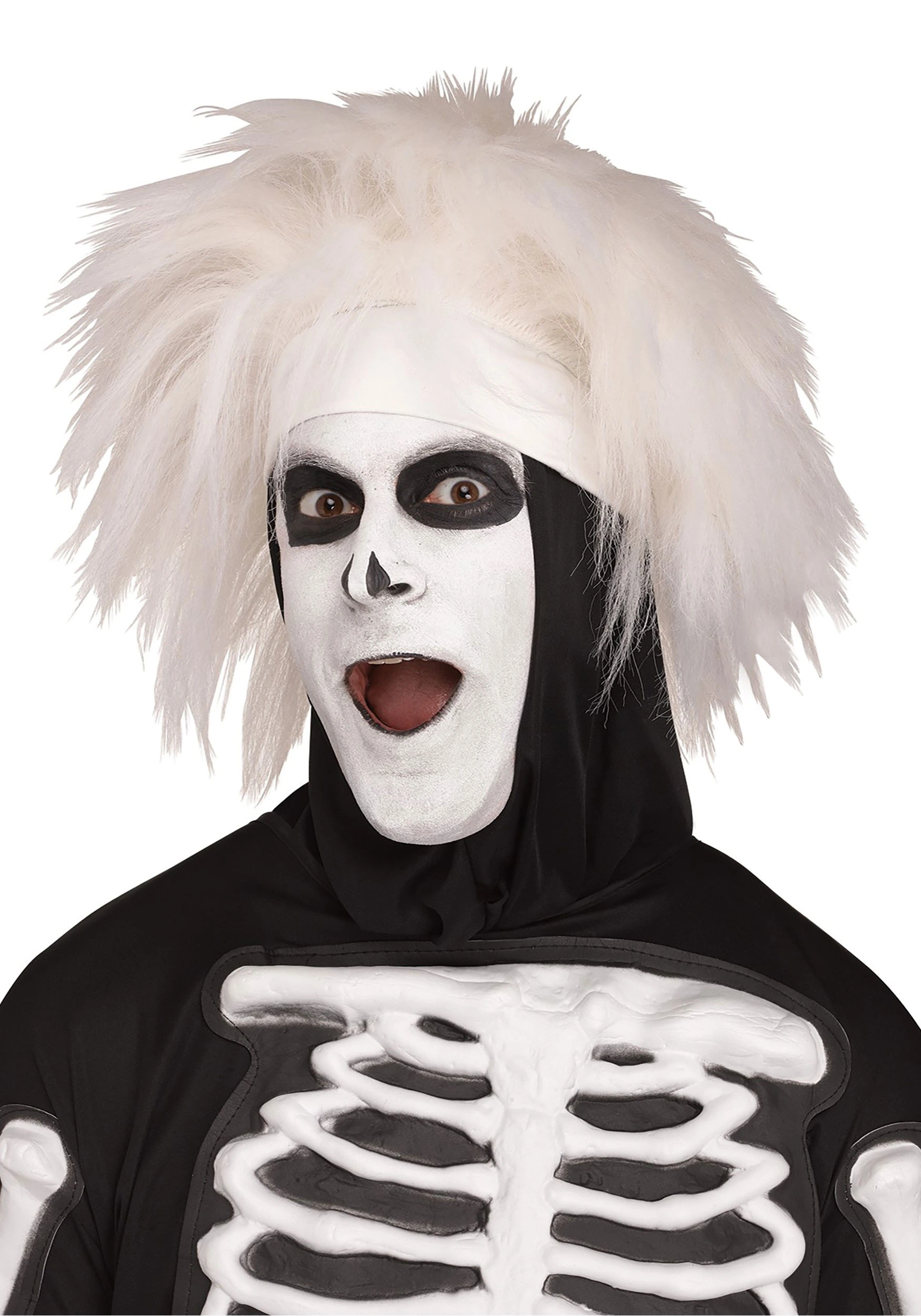 Adults Beat Boy Skeleton Wig 3 Adults Beat Boy Skeleton Wig