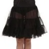 Adult Black Knee Length Crinoline