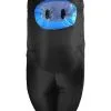 Sus Crewmate Adult Black Killer Costume