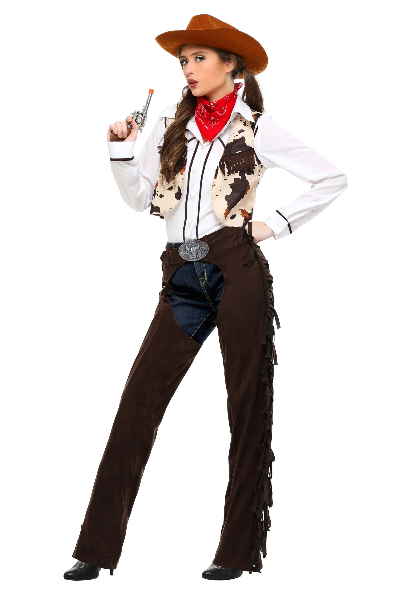 Adult Cowgirl Chaps Plus Size Costume 3 Adult Cowgirl Chaps Plus Size Costume
