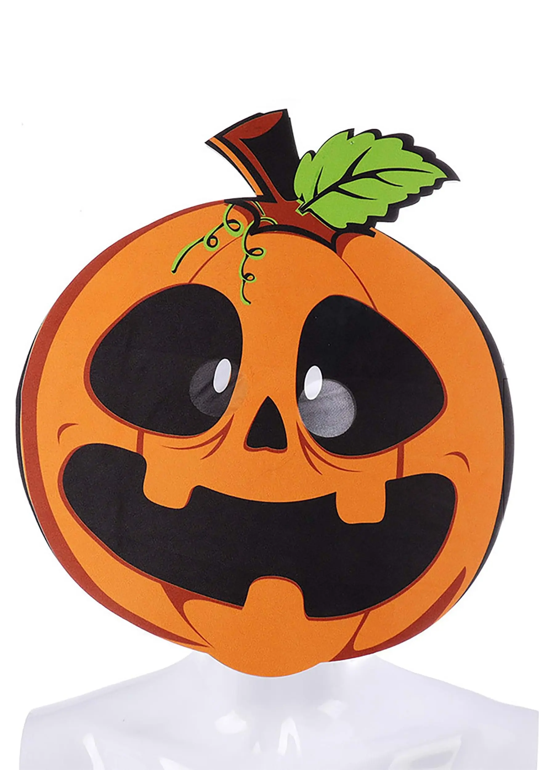 Grinning Jack-O-Lantern Mask For Adults 3 Grinning Jack-O-Lantern Mask For Adults