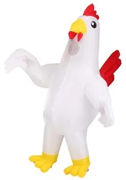 Adult Chicken Inflatable Costume -Halloween Costumes Outlet Store adult inflatable chicken costume alt 2