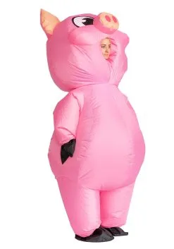 Adult Inflatable Piggy Costume -Halloween Costumes Outlet Store adult inflatable piggy costume alt 3