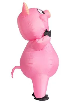 Adult Inflatable Piggy Costume -Halloween Costumes Outlet Store adult inflatable piggy costume alt 7