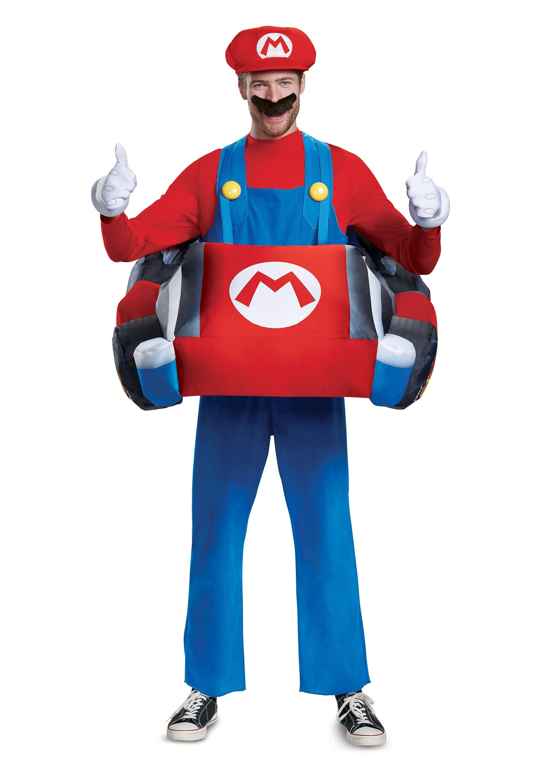 Adult Mario Kart Inflatable Kart Costume 3 Adult Mario Kart Inflatable Kart Costume