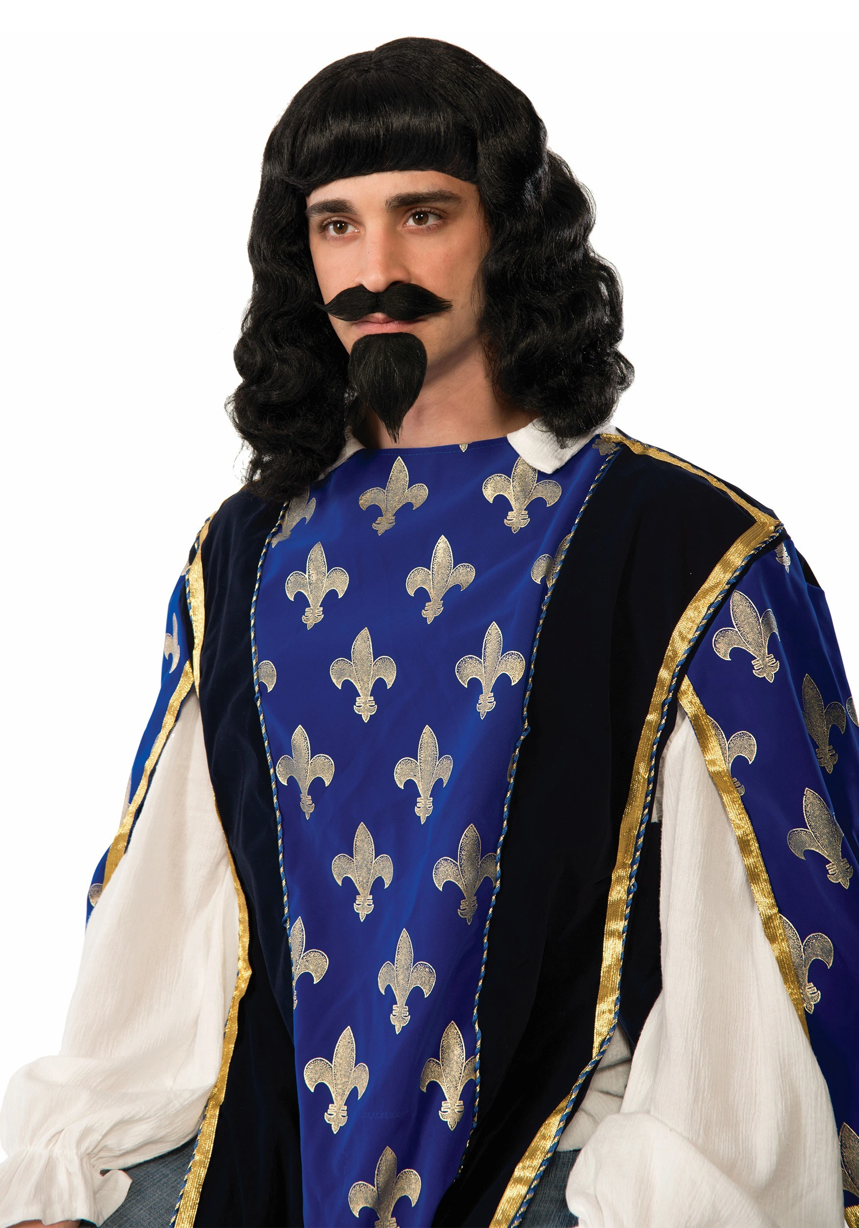 Adult Musketeer Wig & Goatee Set 3 Adult Musketeer Wig & Goatee Set