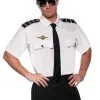 Adult Panam Airlines Pilot Costume Kit -Halloween Costumes Outlet Store adult panam airlines pilot kit