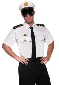 Adult Panam Airlines Pilot Costume Kit