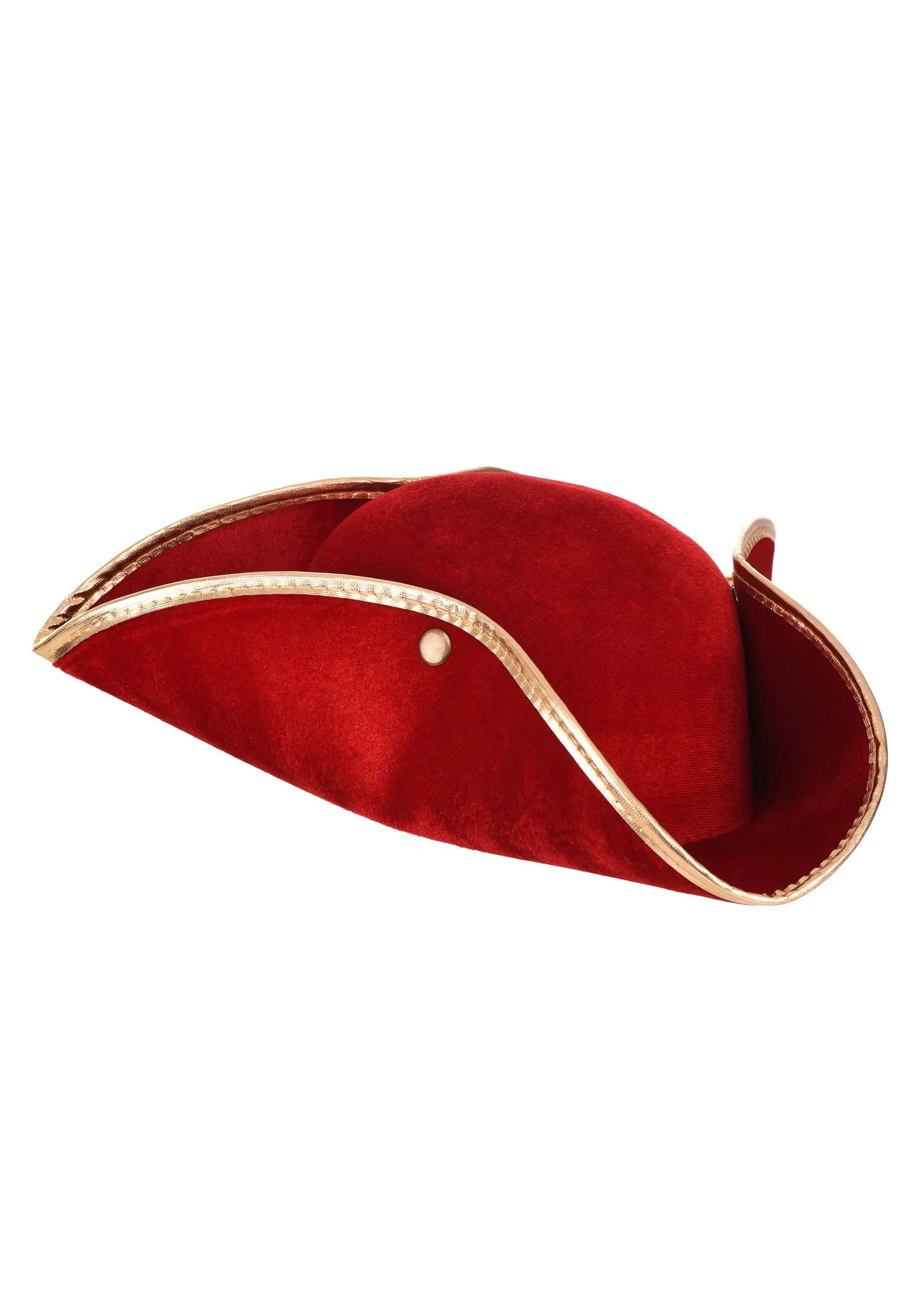 Rum Pirate Red Costume Hat For Adults 5 Rum Pirate Red Costume Hat For Adults - Image 3