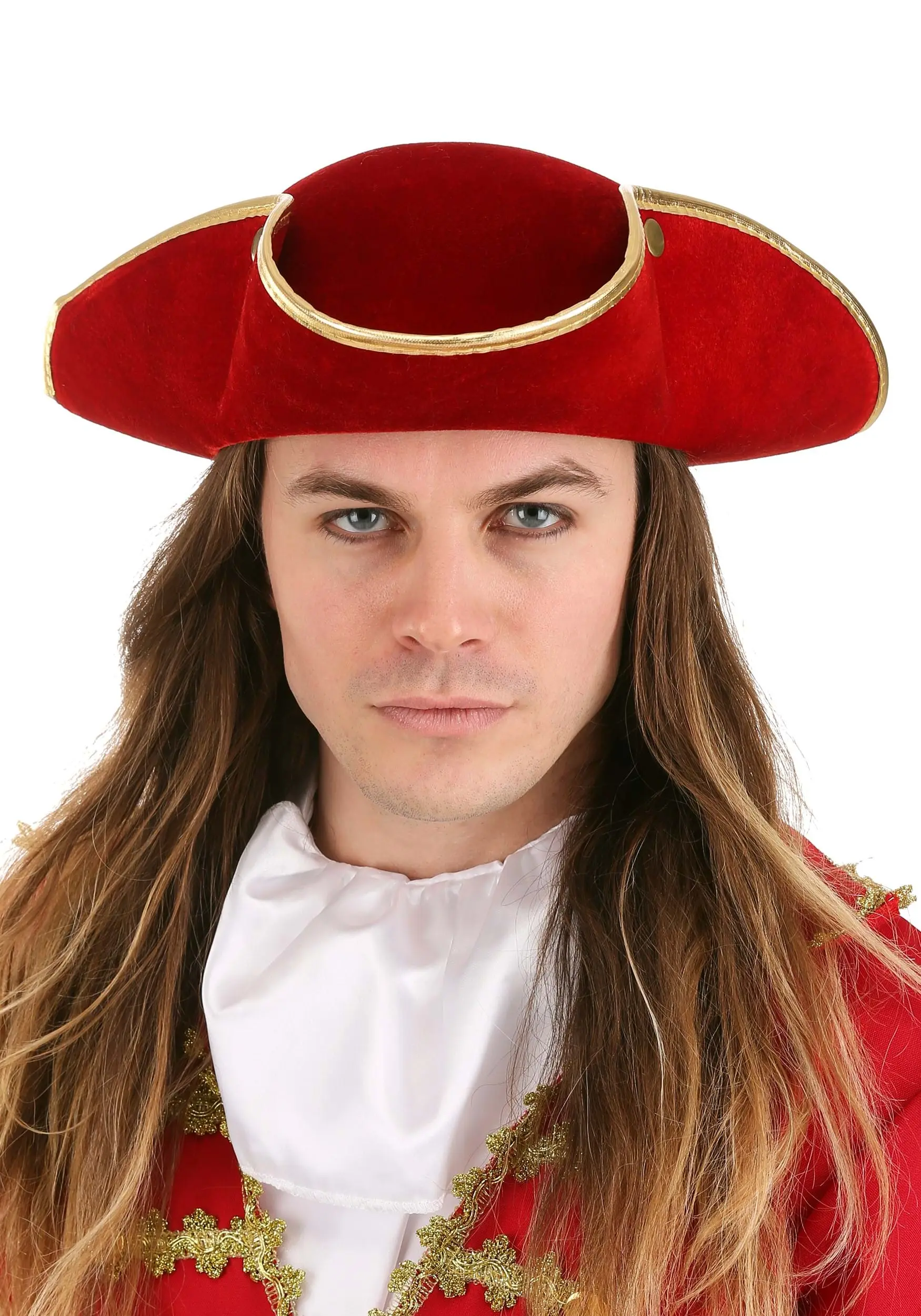 Rum Pirate Red Costume Hat For Adults 3 Rum Pirate Red Costume Hat For Adults