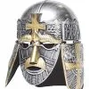 Silver Crusader Helmet For Adults