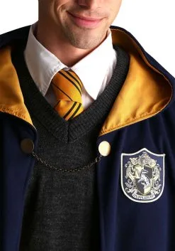 Vintage Harry Potter Hogwarts Hufflepuff Robe -Halloween Costumes Outlet Store adult vintage harry potter hogwarts hufflepuff rob alt 5