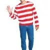 Where's Waldo Adult Classic Waldo Costume -Halloween Costumes Outlet Store adult wheres waldo classic waldo costume