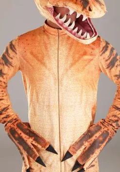 Velociraptor Adult's Costume -Halloween Costumes Outlet Store adults velociraptor costume alt 2