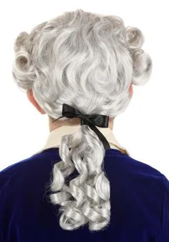 Kid's American Colonial Powdered Wig -Halloween Costumes Outlet Store american colonial powdered wig child alt 1