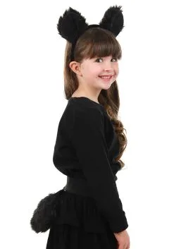 Black Bear | Ears Headband & Tail Kit -Halloween Costumes Outlet Store black bear ears headband tail kit alt 1