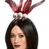 Black Voodoo Headband With Skulls -Halloween Costumes Outlet Store black voodoo headband with skulls