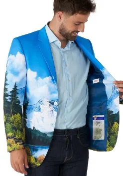 Men's Opposuit Bob Ross Blazer -Halloween Costumes Outlet Store bob ross blazer alt 2