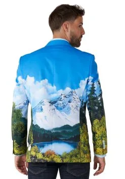 Men's Opposuit Bob Ross Blazer -Halloween Costumes Outlet Store bob ross blazer alt 3