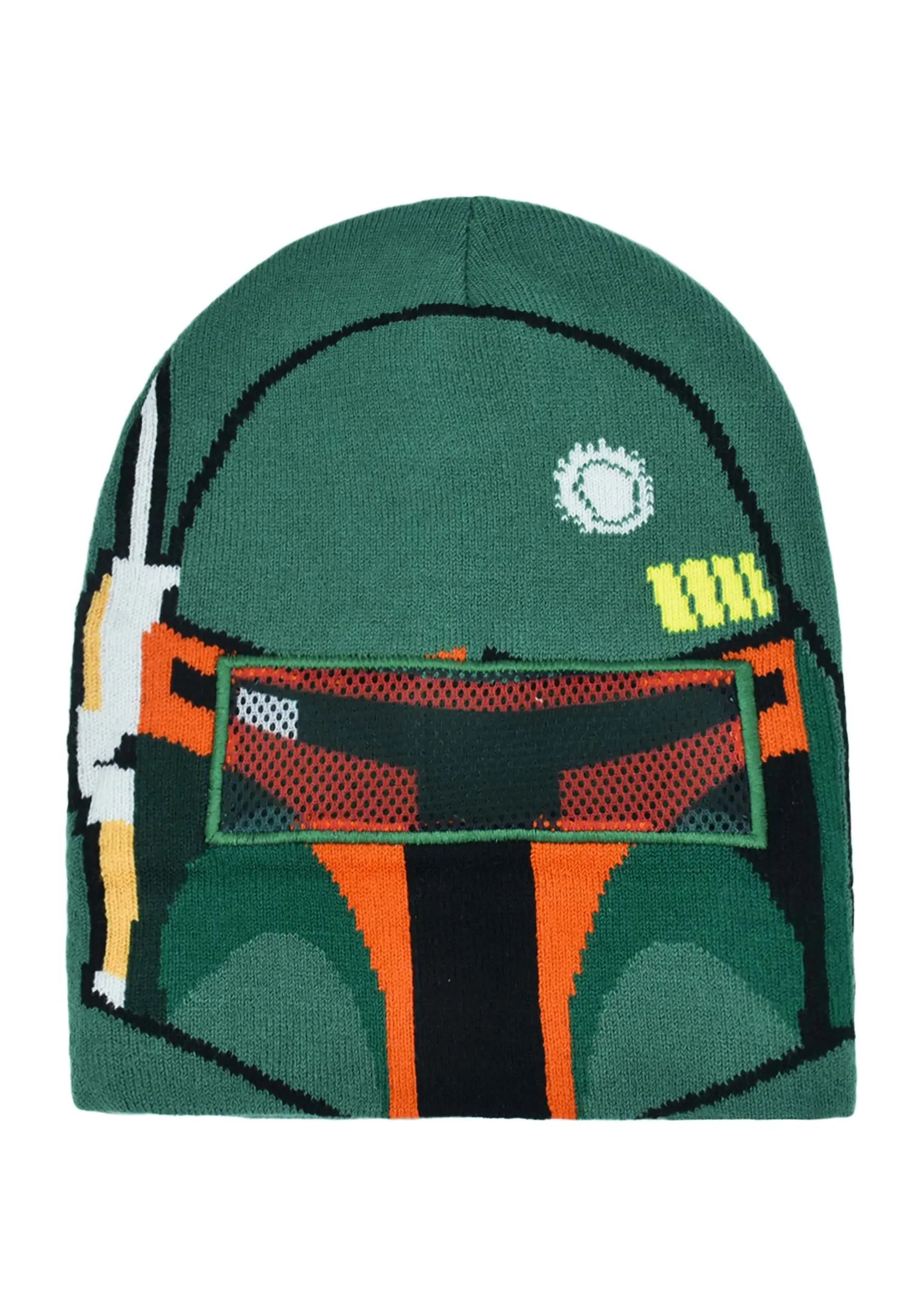 Star Wars Boba Fett Big Face Roll Down Intarsia Beanie 6 Star Wars Boba Fett Big Face Roll Down Intarsia Beanie - Image 4