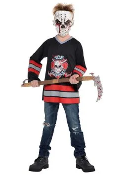Bloody Face Off Costume For Boys