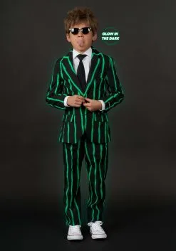 Boys Glow In The Dark Oversized Pinstripe Suit -Halloween Costumes Outlet Store boys suitmeister glow in the dark oversized pinstr alt 4