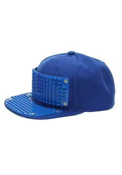 Bricky Blocks Blue Snapback Hat -Halloween Costumes Outlet Store bricky blocks blue snapback hat alt 2