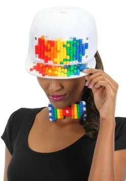 Bricky Blocks White Snap Back Hat