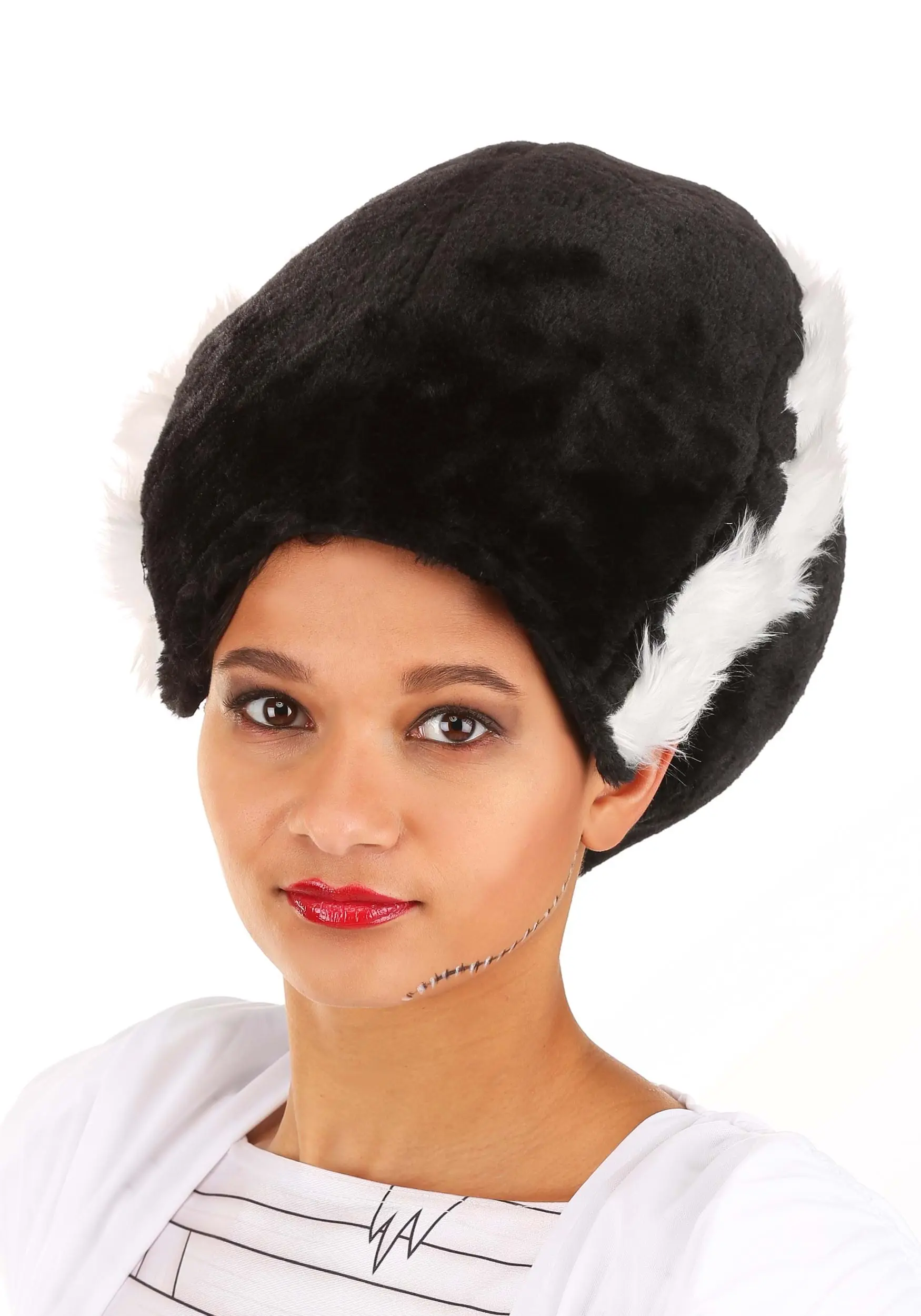 Plush Bride Of Frankenstein Costume Hat 3 Plush Bride Of Frankenstein Costume Hat