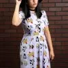 Cakeworthy Beetlejuice Button Up Women's Dress