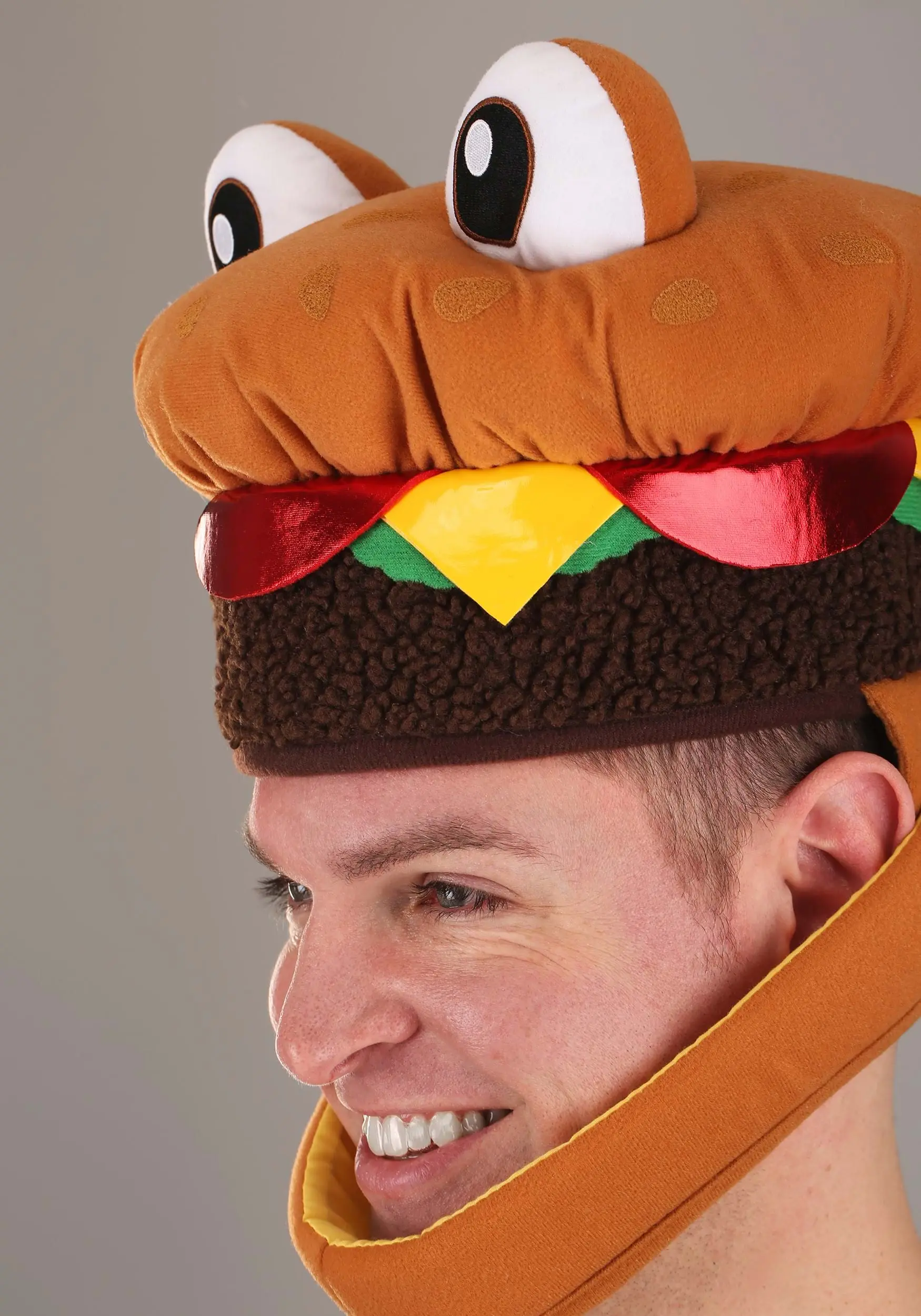 Soft Cheeseburger Jawesome Costume Hat 5 Soft Cheeseburger Jawesome Costume Hat - Image 3