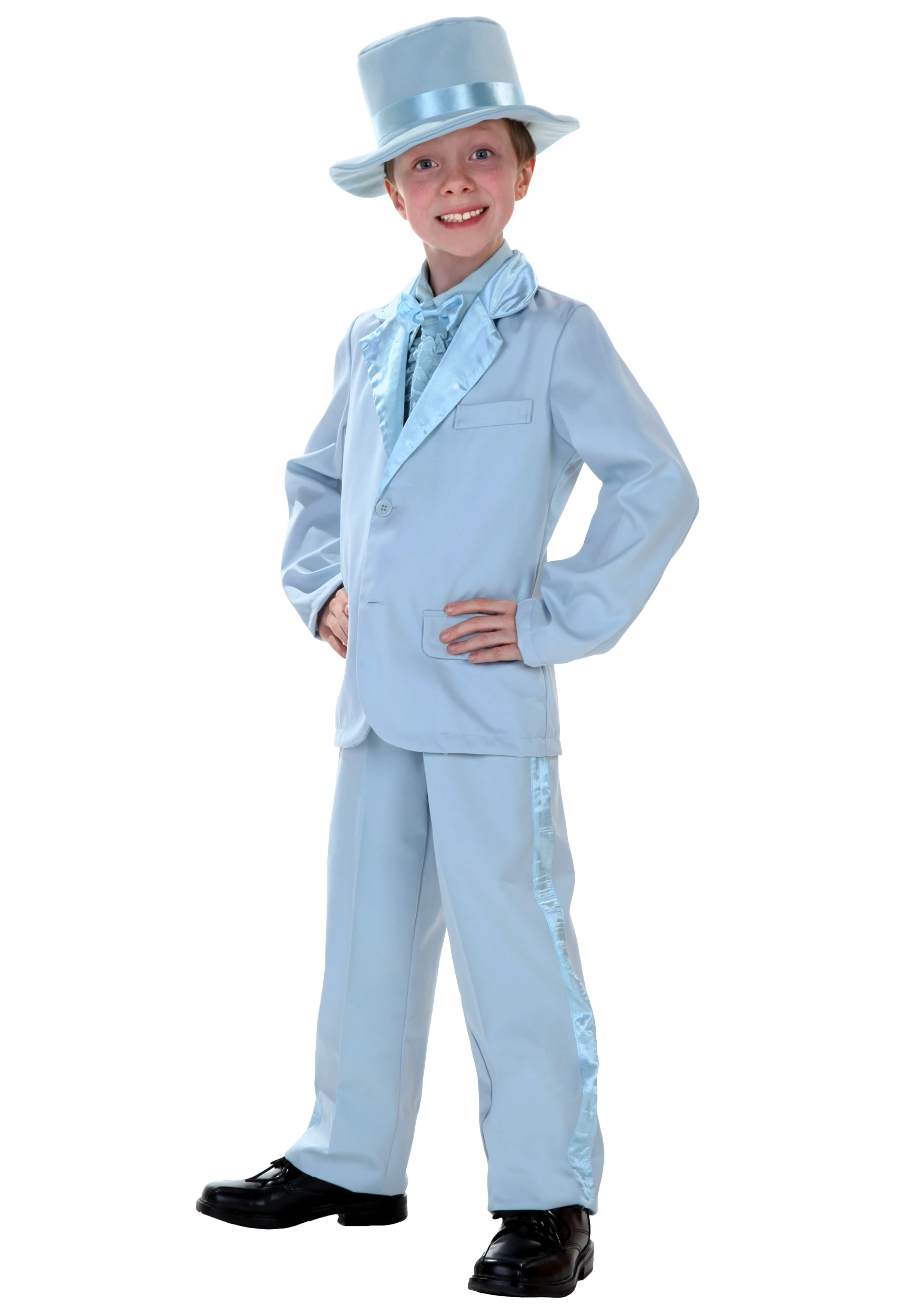 Kids Blue Tuxedo Costume 3 Kids Blue Tuxedo Costume