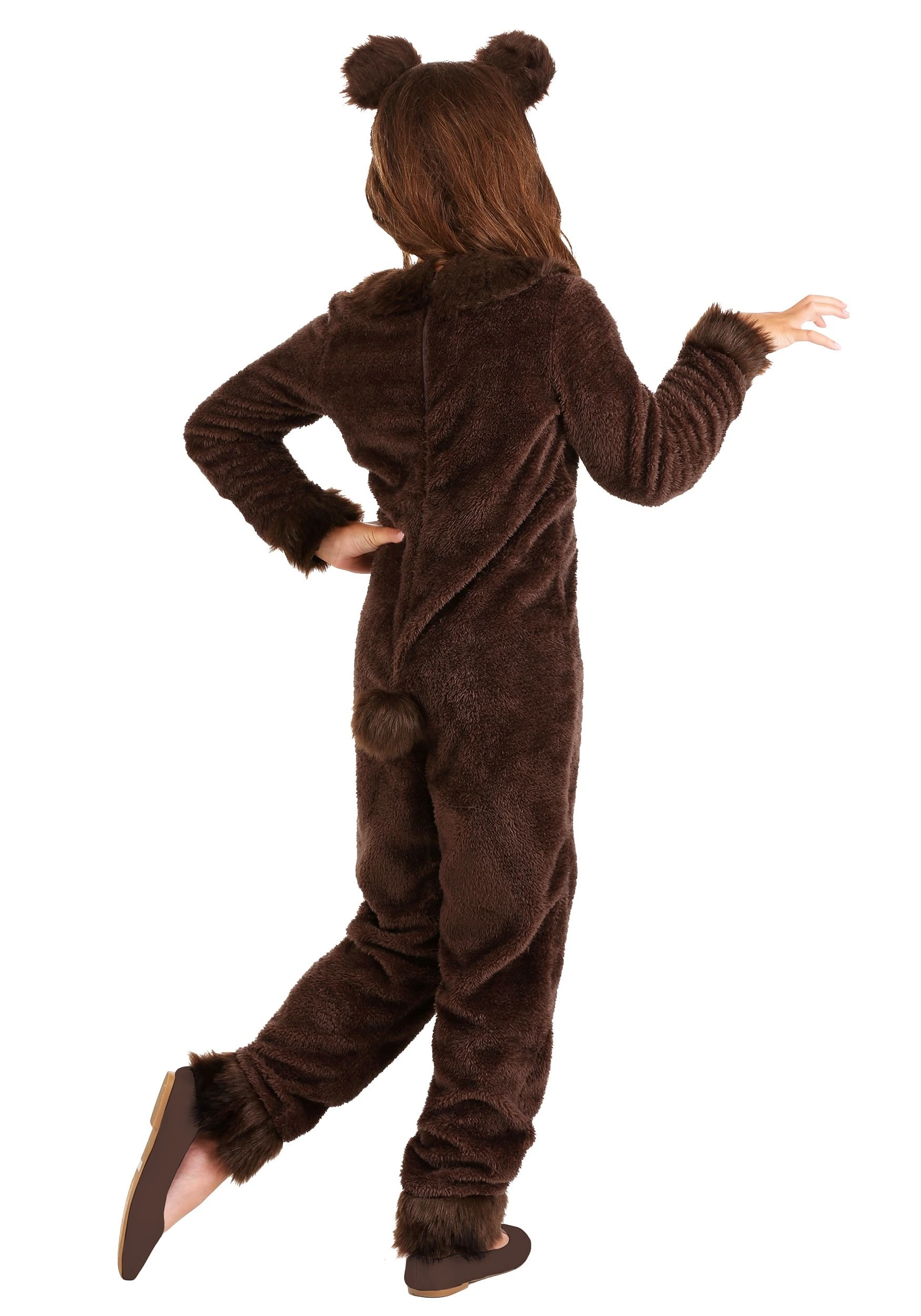 Girl's Brown Bear Costume 4 Girl's Brown Bear Costume - Image 2