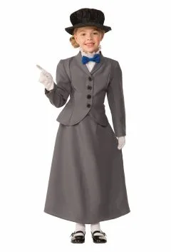Girls English Nanny Costume