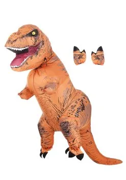 Inflatable T-Rex Child Costume -Halloween Costumes Outlet Store child inflatable t rex costume alt 8