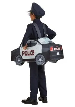 Ride In Police Car Costume For Kids -Halloween Costumes Outlet Store child police car costume alt 1