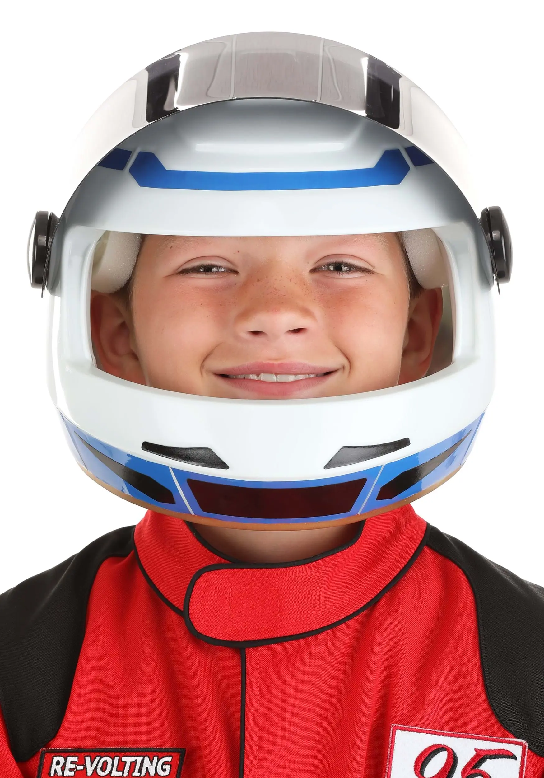 Race Car Driver Costume Helmet For Kids 8 Race Car Driver Costume Helmet For Kids - Image 6