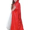 Child Red Panne Cape