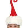 Curly Q Plush Santa Hat 1 Curly Q Plush Santa Hat -Halloween Costumes Outlet Store curly q santa plush hat