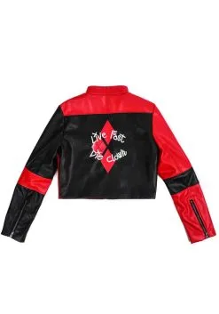 DC Comics Moto Jacket From Suicide Squad For Harley Quinn -Halloween Costumes Outlet Store dc comics suicide squad harley quinn moto jacket alt 1