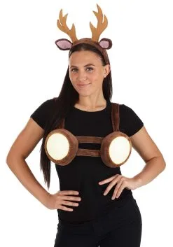 Deer In Headlights Costume Kit For Adults -Halloween Costumes Outlet Store deer in headlights costume kit alt 1