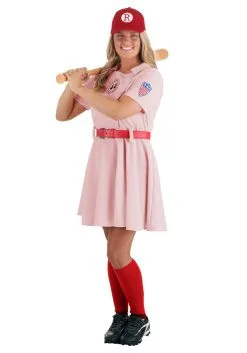 A League Of Their Own Deluxe Dottie Costume -Halloween Costumes Outlet Store deluxe dottie costume alt 8