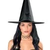 Deluxe Satin Witch Hat For Adults -Halloween Costumes Outlet Store deluxe satin witch hat