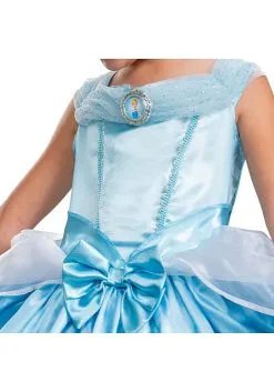 Disney Deluxe Girl's Cinderella Toddler Costume 9 Disney Deluxe Girl's Cinderella Toddler Costume -Halloween Costumes Outlet Store deluxe toddler cinderella costume alt 2