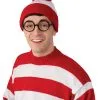 Deluxe Where's Waldo Costume Hat -Halloween Costumes Outlet Store deluxe waldo hat