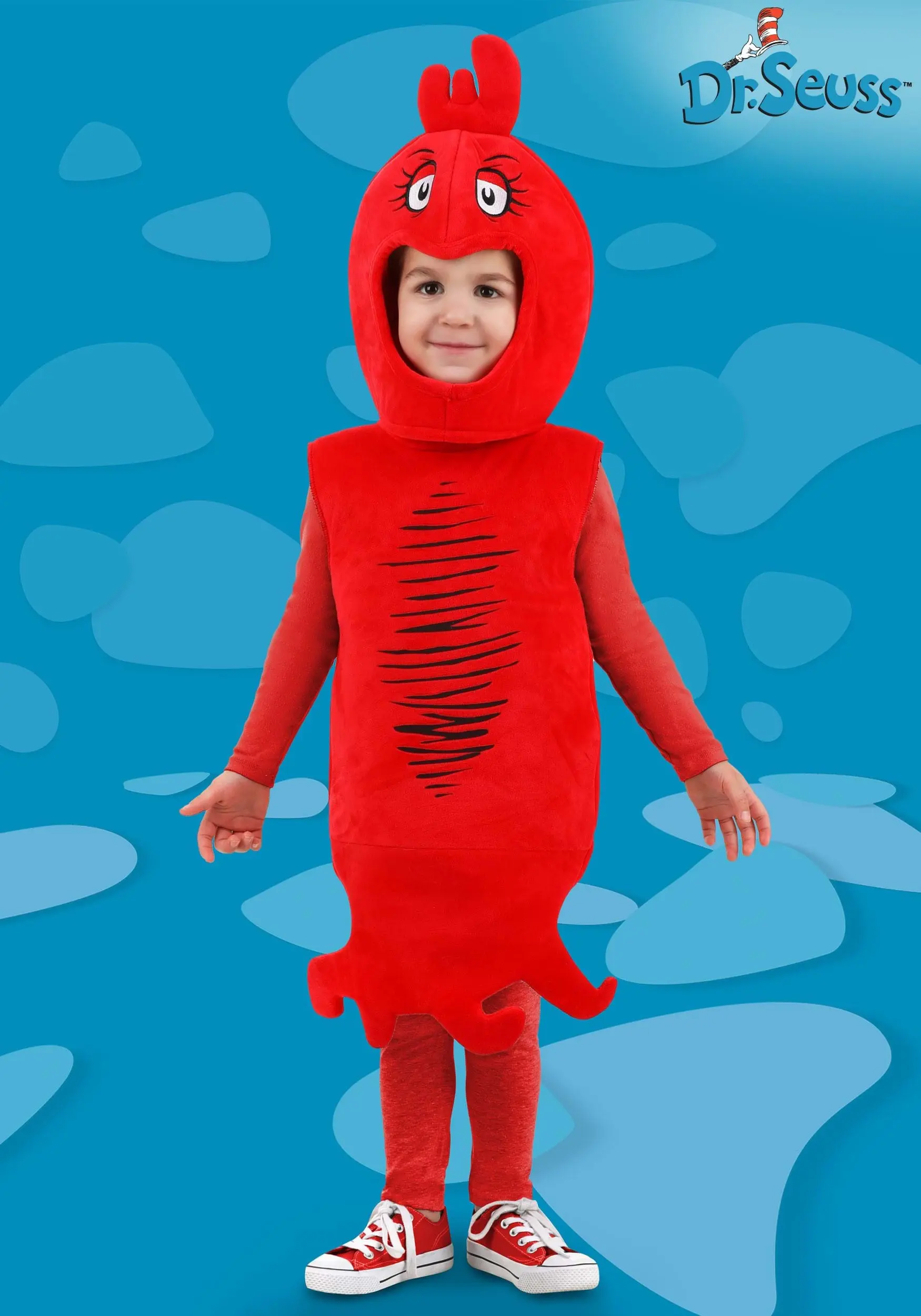 Dr. Seuss Red Fish Costume For Kids 3 Dr. Seuss Red Fish Costume For Kids