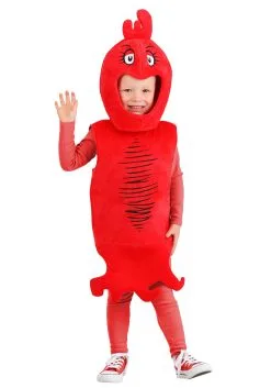 Dr. Seuss Red Fish Costume For Kids 15 Dr. Seuss Red Fish Costume For Kids -Halloween Costumes Outlet Store dr seuss toddler red fish costume alt 6