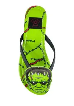 Women's Frankenstein Icon Sandals -Halloween Costumes Outlet Store frankenstein icon sandals alt 4